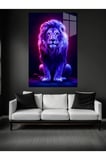 Neon Aslan Cam Tablo Ev Dekorasyon,balkon Dekorasyonu,dekoratif,duvar Tablo,mutfak Tablo