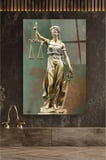 Avukat Ofisine Hediye Themis Heykeli Adalet Heykeli KIRILMAZ CAM TABLO EV OFİS İŞ YERİ HEDİRYESİ