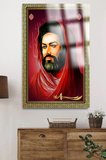 HZ.ALİ PORTESİ KIRILMAZ LÜKS CAM TABLO ULTRA CANLI RENKLER EV, İŞ YERİ, OFİS HEDİYESİ
