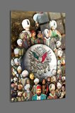 OSMANLI PADİŞAHLARI HARİKA TASARIM KIRILMAZ LÜKS CAM TABLO İŞ YERİ, OFİS HEDİYESİ TUĞRA TABLO