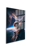 Space/Uzay Yapay Zeka Özel Tasarım Cam Tablo Ofis, Mutfak Çocuk Odası, Salon 85