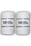 Taranabilir Makrome İpi Tek Büküm 3 mm Taranan Makrome Polyester Pamuk İp 2 x 250 gr