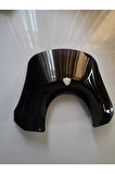 MOTOCAM Piaggio Beverly 500 Siperlik Ön Cam 2001-2007 Model 35cm Siyah Renkli 4mm