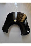 MOTOCAM Piaggio Beverly 500 Siperlik Ön Cam 2001-2007 Model 35cm Siyah Renkli 4mm