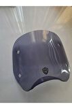MOTOCAM Piaggio Beverly 500 Ön Uzatma Camı 2001-2007 Model 34cm Füme Renkli 4mm APARATSIZDIR