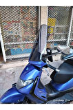 MOTOCAM Piaggio Beverly 250 Siperlik Ön Cam 2005 2007 Model 53cm Açıkfüme Renkli 4mm UZUN CAM