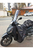 Piaggio Beverlys 400 Siperlik Ön Cam 2021 2024 Model 44cm Açıkfüme Renkli 4mm