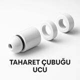 Taharet Çubuğu Uyumlu Plastik Beyaz Uç – Dayanıklı, Uyumlu ve Kolay Montajlı Parça