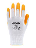 Beybi Polyester-Nitril İş Eldiveni PN7 No: 10 SARI - 3 Çift
