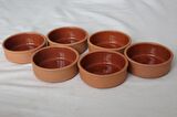 6 lı içi sırlı sütlaç kase (120*40 mm )