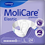 MOLİCARE 8 DAMLA 3220 GR EMİŞ KAPASİTELİ BELBANTLI HASTA BEZİ LARGE 24 ADET*3 PAKET