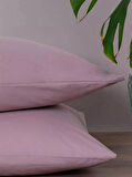 %100 Cotton (PAMUK) 2 Adet 50x70 Cm Gül Kurusu Yastık Kılıfı Pillow Case