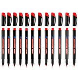 Bigpoint Permanent Marker (asetat) Kalem S 0,3 Kırmızı 12'li Set