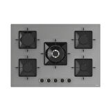 Ferre Ss Serisi Gri 5 Gözlü Ankastre Set ( QBL62CPR-SS038-D082 )