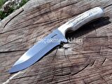Geyik Boynuzu El İşçiliği Av Bıçağı 25 CM