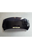 MOTOCAM Rüzgar Saptırıcı Deflektör Camı 1 Delikli 32x12cm Siyah Renkli   (APARATSIZDIR)