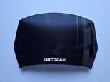 MOTOCAM Rüzgar Saptırıcı Deflektör Camı 1 Delikli 35x18cm Siyah Renkli   (APARATSIZDIR)
