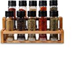 Chef Taste Spice x 10 Lu Baharatlık Takımı Ahşab Standlı 10 Lu Merdiven Baharatlık Takımı