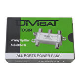 Divisat 1 Giriş 4 Çıkış 1/4 Splitter 5-2400