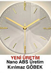 Blackfred -büyük Boy (50X75CM)-abs Göbek-pilli Led-modern Duvar Saati