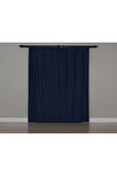 Gauze Fabric Design Blackout İndigo KARARTMA ÖZELLİKLİ FON PERDE 100 x 270