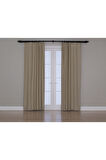 Gauze Fabric Design Blackout Açık Nohut Rengi KARARTMA ÖZELLİKLİ FON PERDE 200 x 270