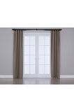 Gauze Fabric Design Blackout Koyu Nohut Rengi KARARTMA ÖZELLİKLİ FON PERDE 250 x 270