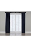 Gauze Fabric Design Blackout Koyu İndigo KARARTMA ÖZELLİKLİ FON PERDE 300 x 270