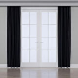 Gauze Fabric Design BLACKOUT SİYAH KARARTMA ÖZELLİKLİ FON PERDE 225 x 270