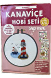 Kanaviçe Dergisi 3Farklı Sayı Ve Kanaviçe Nakışı Kiti Deniz Feneri Hobi Seti Tüm Malzemeler İle