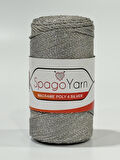 Spago Poly 4 Silver Simli Polyester Makrome İpliği 4No 061