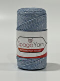 Spago Poly 4 Silver Simli Polyester Makrome İpliği 4No 220