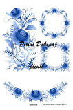 Lineart Pirinç Dekopaj Blue 11