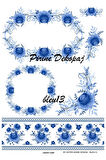 Lineart Pirinç Dekopaj Blue 13