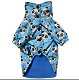 Gedyco Blue Panda Polarlı Küçük Irk Köpek Yağmurluğu