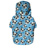 Gedyco Blue Panda Polarlı Küçük Irk Köpek Yağmurluğu