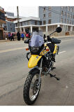 Bmw F650 GS Siperlik Ön Cam ( 3 Delikli ) 1999 2003 Model 35cm açıkfüme Renkli 4mm