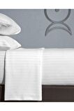 Çift Kişilik Otel Çarşafı 93 Tel Çizgili Battal Boy King Size 280x280
