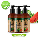 Rekze Doğal 3 Adet Karpuz Özlü Duyusal Ve Aromaterapi Yenilir Masaj Yağı 120 Ml