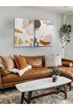 2li Set Boho Bohem Bohe Retro Art Soyut Tablo Dekoratif Kanvas Tablo Canvas Tablolar Soyut Tablolar