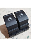 1K3959857C 09-11 Seat Ibiza Sol Ön Cam Açma Düğmesi