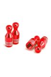 Oto Araba Sibop Kapağı Seti Metal Bowling 4'lü Set Kırmızı
