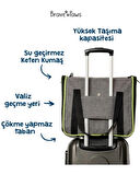 Brave Paws Kedi Köpek Taşıma Çantası Kare Model Yırtılmaz Plastik Fileli (SİYAH)