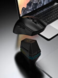 Rgb Oyuncu Mouse Bluetooth Bağlandı 2,4G Usb Bağlantı Şarj Standlı Siyah Jedel WD139