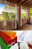 3.5x7.5 Metre Şeffaf Balkon Perdesi Brandası