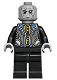 Lego Minifigür Sh827 Ebony Maw - Light Bluish Gray Head