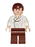 Lego Minifigür Star Wars Han Solo White Shirt with Wrinkles on Front sw0278