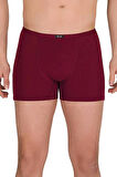 Erkek 3'lü BORDO Renk MODAL ince lastikli Likralı Boxer-Short-Külot BERRAK / 4488