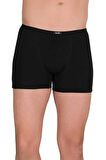 Erkek 3'lü SİYAH Renk MODAL ince lastikli Likralı Boxer-Short-Külot BERRAK / 4488