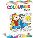 COLOURING BOOK BOYAMA KİTABI SETİ + 6lı Boyama Kalemi Hediyeli